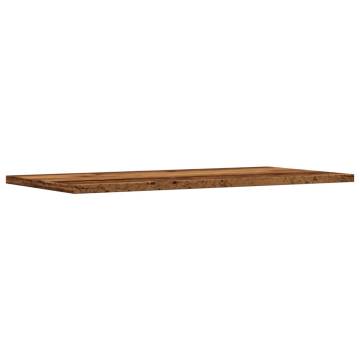 Stylish Wall Shelves - 4 pcs Old Wood | Durable Engineered Wood