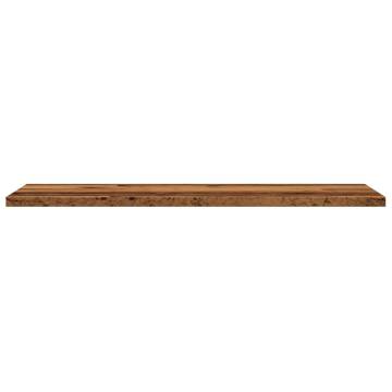 Stylish Wall Shelves - 4 pcs Old Wood | Durable Engineered Wood