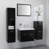  Bathroom Furniture Set Black Engineered Wood Colour black Size 60 x 38.5 x 46 cm Number of 1 Number of Pieces 