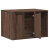 Stylish Cat Litter Box Enclosure - Brown Oak 60x40 cm