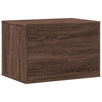 Stylish Cat Litter Box Enclosure - Brown Oak 60x40 cm