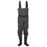 Chest Waders with Boots & Belt Dark Green - Size 38