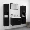  Bathroom Furniture Set Black Engineered Wood Colour black Size 60 x 38.5 x 46 cm Number of 1 Number of Pieces 