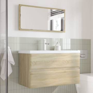 3 Piece Bathroom Furniture Set - Sonoma Oak | Hipo Market