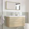 3 Piece Bathroom Furniture Set - Sonoma Oak | Hipo Market