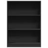 Stylish Black Bookcase - 80x24x109 cm | HiPo Market