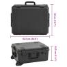 Portable Flight Case Black - 62.5x50x28.5 cm | HipoMarket