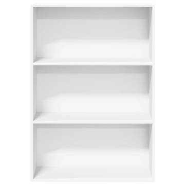 Bookcase White 80x30x114 cm Engineered Wood - Stylish Storage