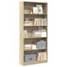  Bookcase Sonoma Oak 80x24x176 cm Engineered Wood Colour sonoma oak Quantity in Package 1 Height 176 cm Width 80 cm 