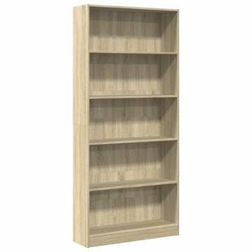 Bookcase Sonoma Oak - Stylish Storage Solution | HipoMarket