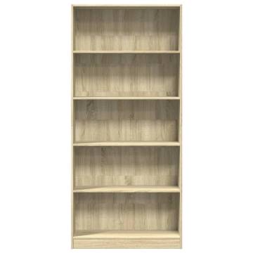 Bookcase Sonoma Oak - Stylish Storage Solution | HipoMarket