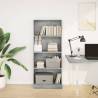 Bookcase Concrete Grey - Stylish Storage Solution | HipoMarket