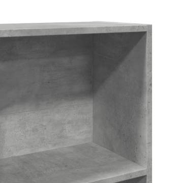 Bookcase Concrete Grey - Stylish Storage Solution | HipoMarket