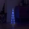 Acrylic Decorative Pyramid LED Light Cone Blue - 60 cm