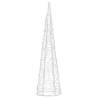 Acrylic Decorative Pyramid LED Light Cone Blue - 60 cm