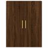 Wall Mounted Cabinets 2 pcs Brown Oak | Hipomarket UK