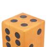 Giant Yard Dice Set - 6 Pcs Solid Pinewood for Outdoor Fun