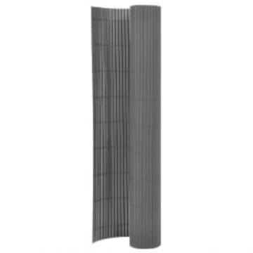 Double-Sided Garden Fence 110x500 cm Grey | Hipomarket