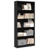  Bookcase Black 80x24x176 cm Engineered Wood Colour black Quantity in Package 1 Height 176 cm Width 80 cm 