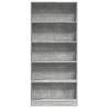 Bookcase Concrete Grey 80x24x176 cm - Stylish Storage Solution