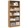  Bookcase Artisian Oak 80x24x176 cm Engineered Wood Colour oak Quantity in Package 1 Height 176 cm Width 80 cm 