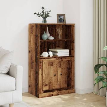 Highboard Old Wood - Elegant Storage Solution | HipoMarket