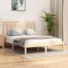 Bed Frame Solid Wood 150x200 cm King Size Colour natural Size 150 x 200 cm 