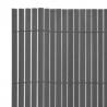 Double-Sided Garden Fence 110x500 cm Grey | Hipomarket