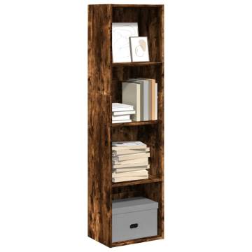 Bookcase Smoked Oak 40x30x152 cm - Stylish Storage Solution