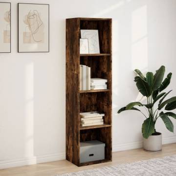 Bookcase Smoked Oak 40x30x152 cm - Stylish Storage Solution