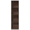 Stylish Brown Oak Bookcase - 40x30x152 cm Engineered Wood