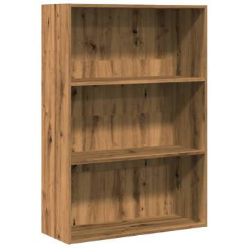 Artisian Oak Bookcase - Stylish Storage Solution | HipoMarket