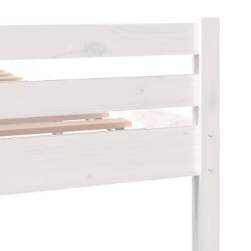 White Solid Wood Bed Frame 160x200 cm | Modern Bedroom Furniture