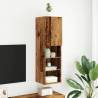 TV Cabinet with LED Lights - Old Wood 30.5x30x102 cm | HipoMarket