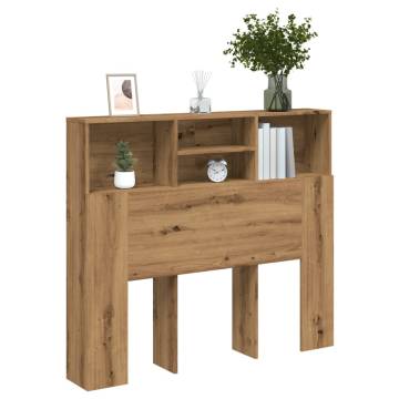 Headboard Cabinet Artisan Oak - Stylish Storage Solution | HipoMarket