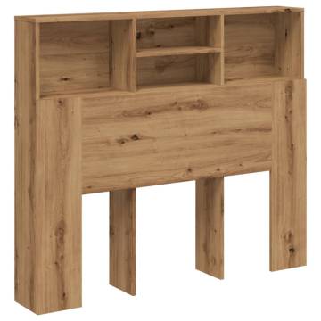 Headboard Cabinet Artisan Oak - Stylish Storage Solution | HipoMarket