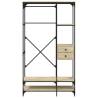 Wardrobe with Drawers - Sonoma Oak 100x40x180 cm | Hipo Market