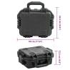 Portable Flight Case Black 30x24.5x12.5 cm - Hipomarket