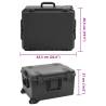 Portable Flight Case Black 62.5x49.5x37 cm - Hipomarket