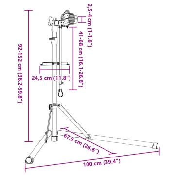 Foldable Bike Repair Stand | Adjustable | Red Steel - Hipo Market