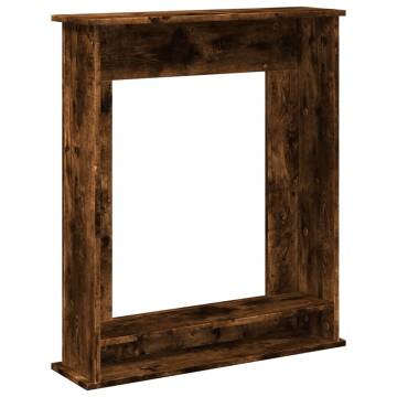 Smoked Oak Fireplace Surround - Durable Engineered Wood