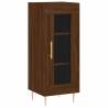 Stylish Highboard Brown Oak - 34.5x34x180 cm