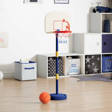 Basketball Stand with Ball & Pump - Adjustable Height 90-121 cm