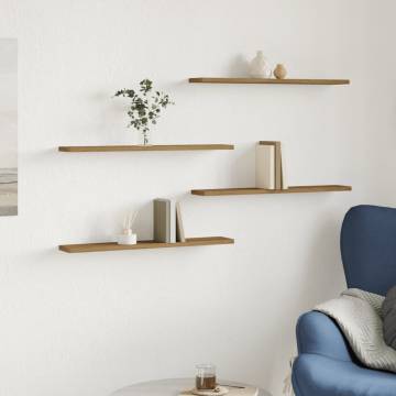 Wall Shelves 4 pcs Artisan Oak - Stylish Storage Solution