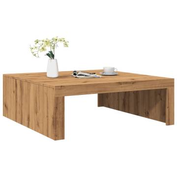 Artisan Oak Coffee Table - 100x100x35 cm | Hipomarket UK