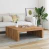 Artisan Oak Coffee Table - 100x100x35 cm | Hipomarket UK