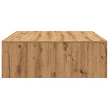 Artisan Oak Coffee Table - 100x100x35 cm | Hipomarket UK