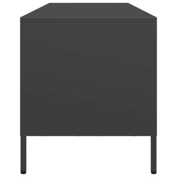 TV Cabinet Black 135x39x43.5 cm - Durable Cold-Rolled Steel