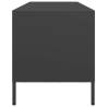 TV Cabinet Black 135x39x43.5 cm - Durable Cold-Rolled Steel