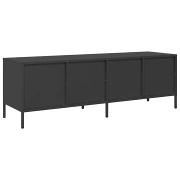 TV Cabinet Black 135x39x43.5 cm - Durable Cold-Rolled Steel